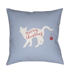 Livabliss Meowy Light Metallic Silver Slate Accent Pillow Cover - 20x20