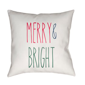 Livabliss Merry Bright Light Silver Ivory Accent Pillow Cover - 20x20