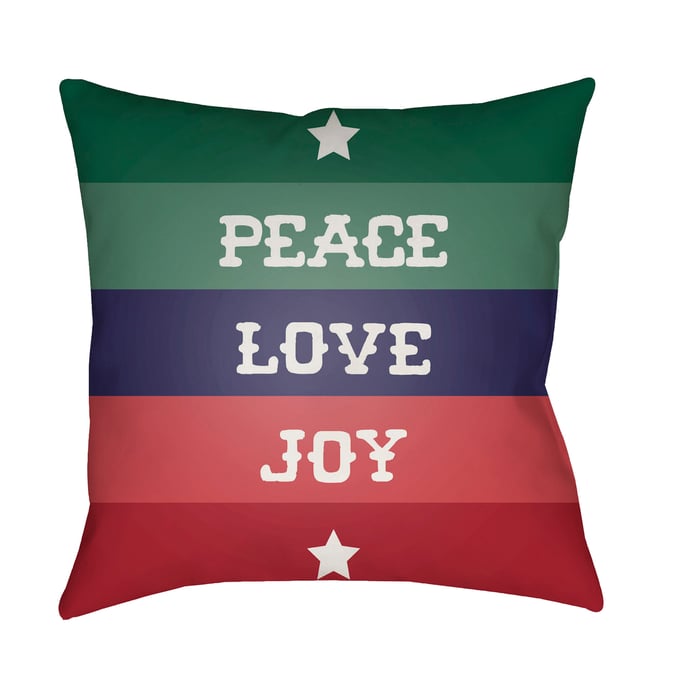 Livabliss Peace Love Joy Light Silver Onyx Mocha Brick Charcoal Clay Accent Pillow Cover - 20x20 HDY079-2020