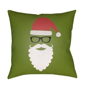 Livabliss Santa Moss Light Silver Dark Brown Brick Accent Pillow Cover - 20...