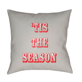 Livabliss Tis The Season II Sterling Grey Off White Pewter Dark Coral Accen...