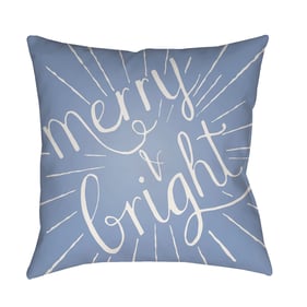 Livabliss Merry and Bright Pewter Light Metallic Silver Slate Blue Accent P...