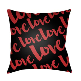 Livabliss Love Jet Black Off White Brick Mocha Onyx Accent Pillow Cover - 2...