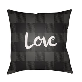 Livabliss Love II Onyx Off White Black Steel Grey Lunar Green Accent Pillow...