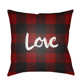 Livabliss Love II Black Off White Chocolate Mocha Accent Pillow Cover - 18x...