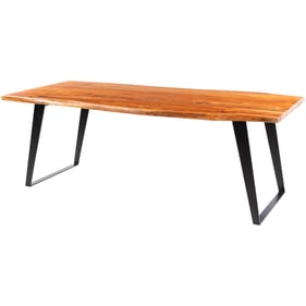 Livabliss Halden Brown Black Dining Table