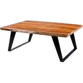 Livabliss Halden Brown Black Coffee Table