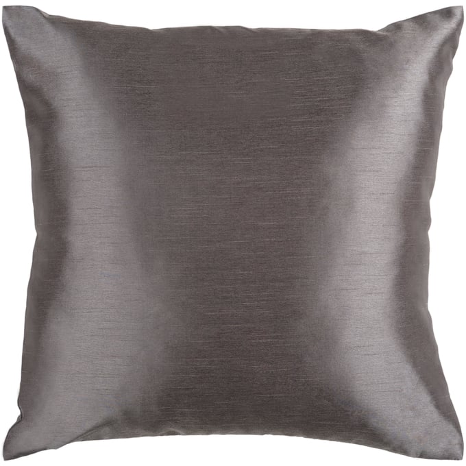 Livabliss Solid Luxe Charcoal Poly Accent Pillow - 22x22 HH034-2222P