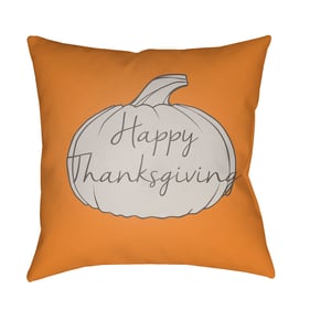 Livabliss Happy Thanksgiving Copper Pale Slate Desert Tan Accent Pillow Cov...