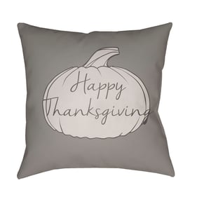 Livabliss Happy Thanksgiving Grey Light Dark Grey Pale Slate Accent Pillow ...