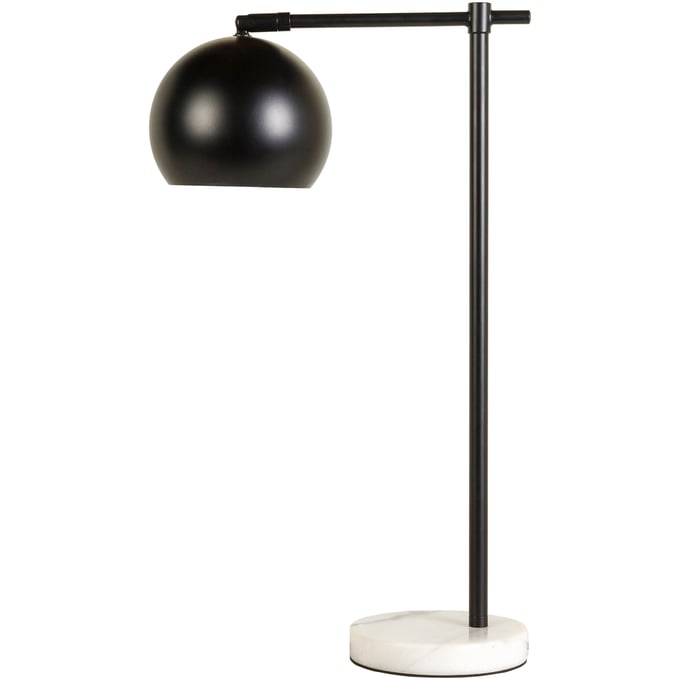 Livabliss Hartford Black White Task Table Lamp HRF-003