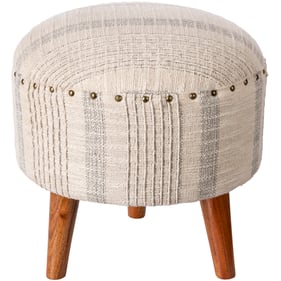 Livabliss Haarlem Beige Light Gray Brown Ottoman