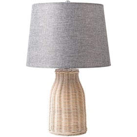 Livabliss Hoyne Beige White Accent Table Lamp