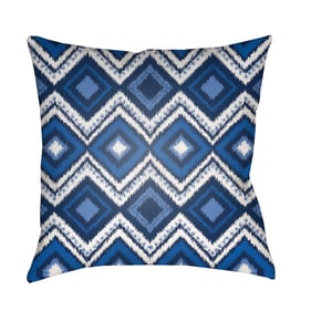 Livabliss Indigo Blues Light Metallic Silver Marine Slate Accent Pillow Cov...