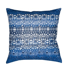 Livabliss Indigo Blues Light Silver Marine Slate Accent Pillow Cover - 20x2...