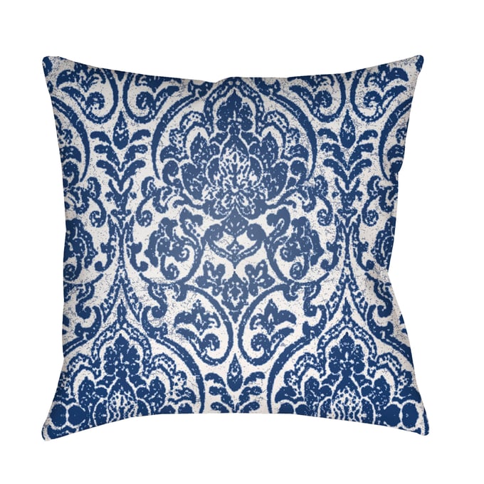 Livabliss Indigo Blues Light Silver Marine Slate Beetle Pewter Accent Pillow Cover - 20x20 ID009-2020