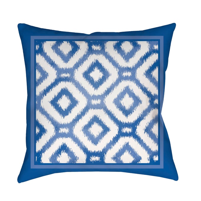 Livabliss Indigo Blues Light Silver Marine Accent Pillow Cover - 18x18 ID015-1818