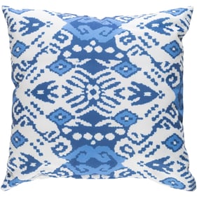 Livabliss Indigo Blues Light Silver Ivory Slate Accent Pillow Cover - 18x18