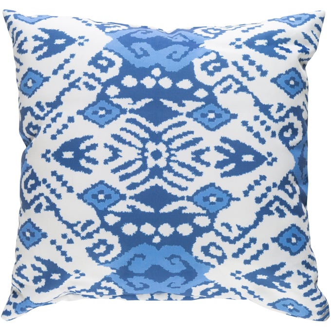 Livabliss Indigo Blues Light Silver Ivory Slate Accent Pillow Cover - 20x20 ID023-2020