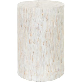 Livabliss Iridescent Tan Ivory End Table