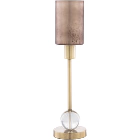 Livabliss Jacob Clear Metallic Brass Camel Accent Table Lamp