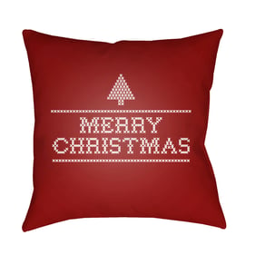 Livabliss Merry Christmas III Mocha Pale Pink Brick Garnet Accent Pillow Co...