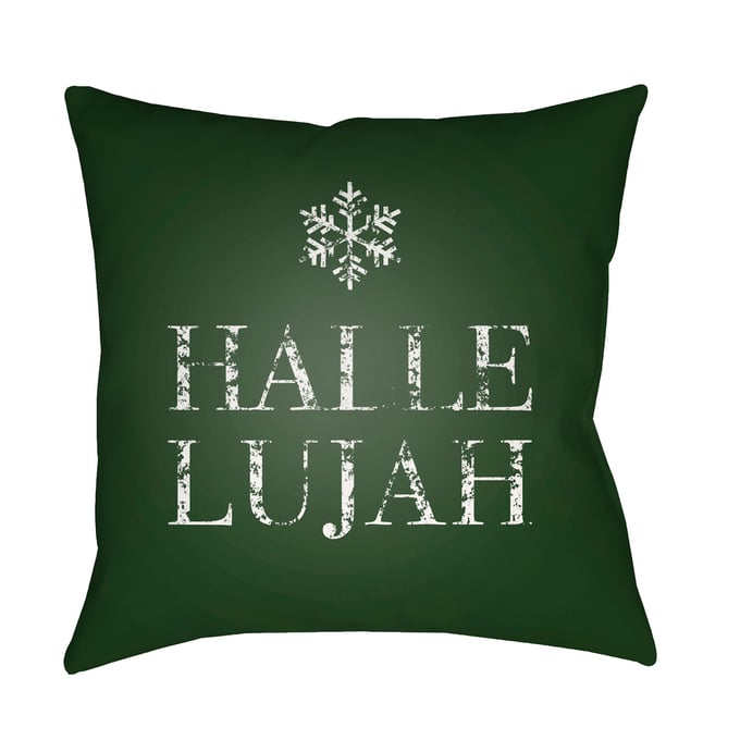 Livabliss Hallelujah Onyx Light Silver Lunar Green Accent Pillow Cover - 20x20 JOY005-2020