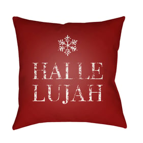 Livabliss Hallelujah Mocha Pale Pink Brick Garnet Accent Pillow Cover - 18x...