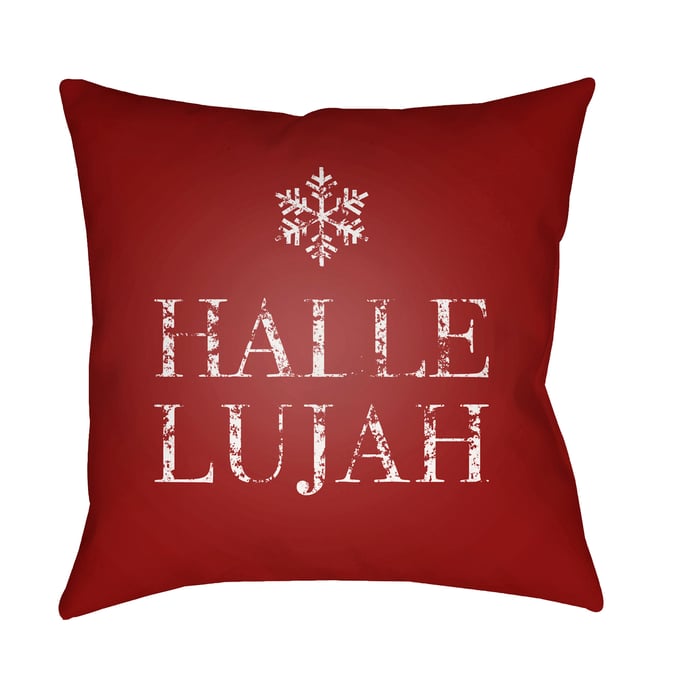 Livabliss Hallelujah Mocha Pale Pink Brick Garnet Accent Pillow Cover - 18x18 JOY007-1818