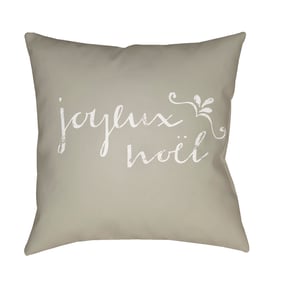 Livabliss Joyeux Sterling Grey Off White Sage Metallic Silver Accent Pillow...