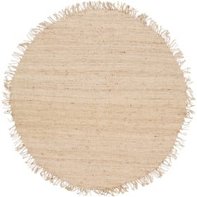 Livabliss Jute Ivory Round Handmade Rug - 120x120