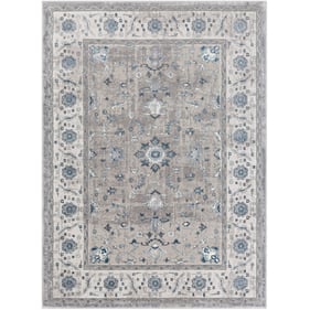 Livabliss Katmandu Navy Denim Light Gray Ivory Charcoal Machine Woven Rug -...