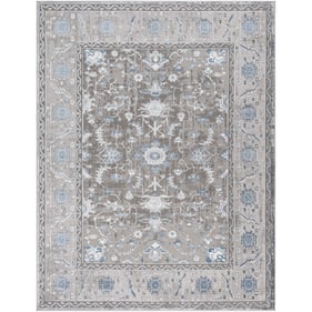 Livabliss Katmandu Navy Denim Light Gray Ivory Charcoal Machine Woven Rug -...