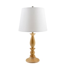 Livabliss Kauri Beige Cream White Metallic Silver Accent Table Lamp