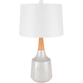 Livabliss Kent Tan White Accent Table Lamp