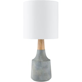 Livabliss Kent White Gray Accent Table Lamp