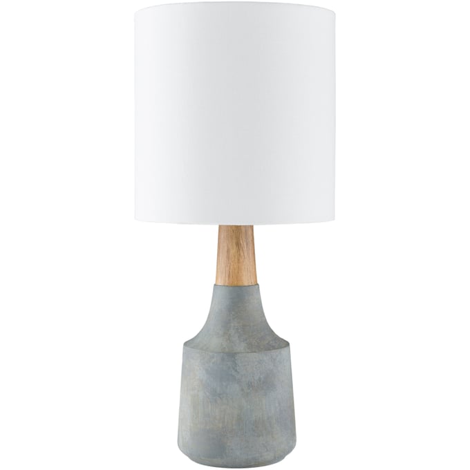 Livabliss Kent White Gray Accent Table Lamp KTLP-008