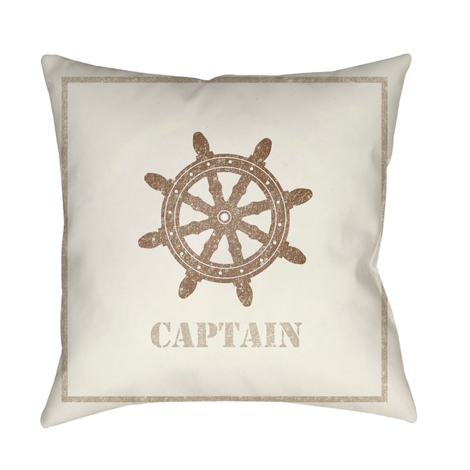 Livabliss Captain Light Silver Grey Ivory Off White Ash Accent Pillow Cover - 20x20 LAKE005-2020