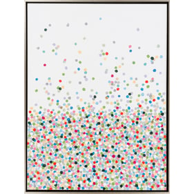 Livabliss Confetti White Wall Hanging