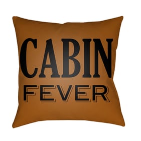 Livabliss Lodge Cabin Tan Black Accent Pillow Cover - 22x22