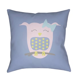 Livabliss Littles Gray Light Green Sky Blue Accent Pillow Cover - 18x18