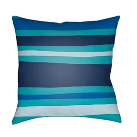 Livabliss Littles Aqua Light Dark Blue Accent Pillow Cover - 18x18