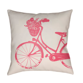 Livabliss Bicycle Light Grey Off White Pale Slate Rose Gold Pearl Accent Pi...