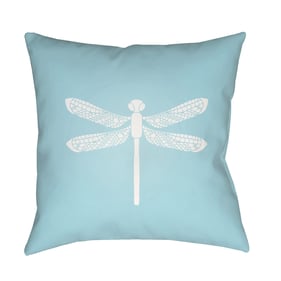 Livabliss Dragonfly Slate Off White Light Blue Metallic Silver Pewter Accen...