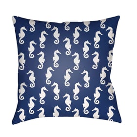 Livabliss Sea Marine Beetle Blue Light Silver Pillow Cover - 18x18