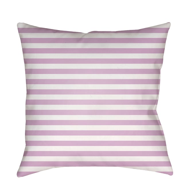 Livabliss Seersucker Off White Lilac Light Metallic Silver Pale Slate Accent Pillow Cover - 18x18 LIL067-1818