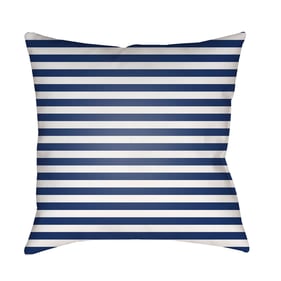 Livabliss Seersucker Light Silver Marine Blue Accent Pillow Cover - 20x20