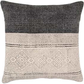 Livabliss Lola Black Beige Poly Accent Pillow - 20x20