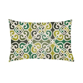 Livabliss Lolita Olive Dark Green Lime Lumbar Pillow Cover - 14x24