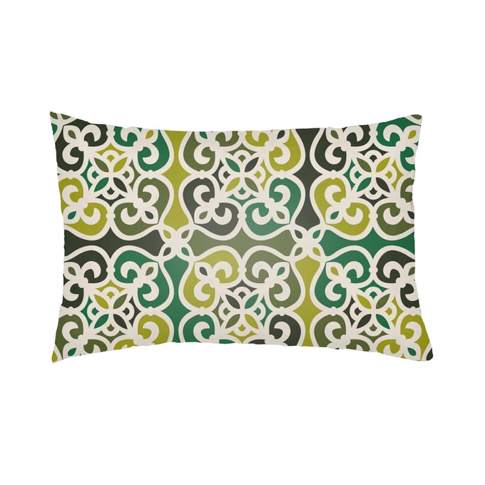 Livabliss Lolita Olive Dark Green Lime Lumbar Pillow Cover - 14x24 LOTA1320-1424